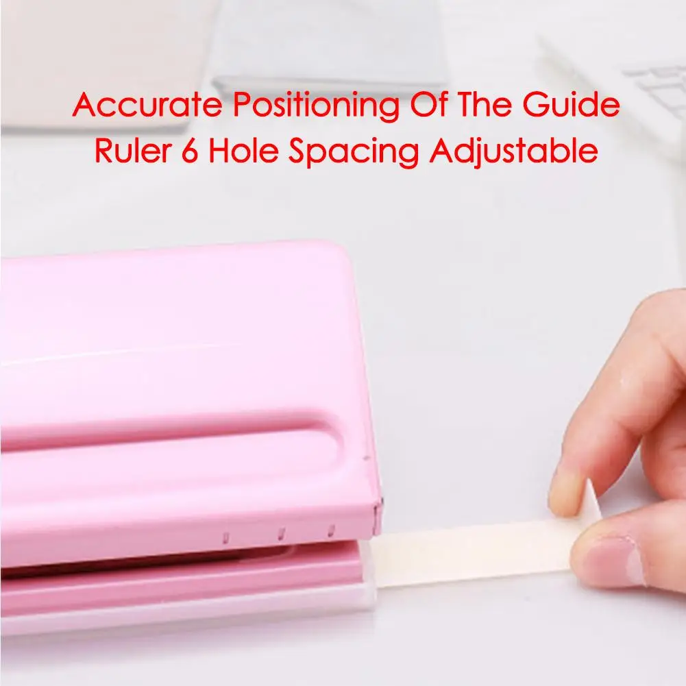 

KW-TRIO 6 Hole Punch Loose-Leaf Puncher Paper Adjustable Stapler