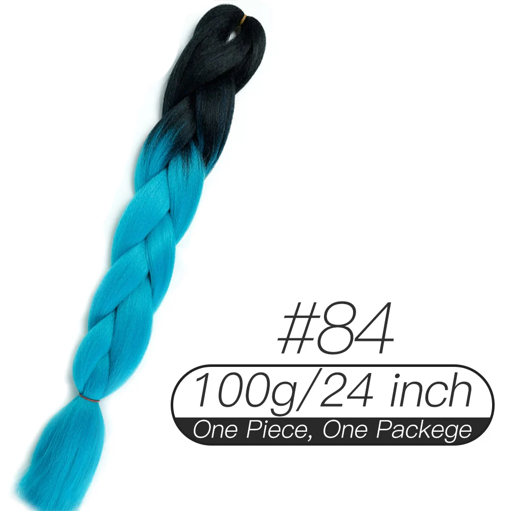 Xnaira афро поддельные цветные синтетические огромные вязанные крючком аксессуары для волос Xpression предварительно растянутые косички для наращивания волос для косичек - Цвет: M1b/30#