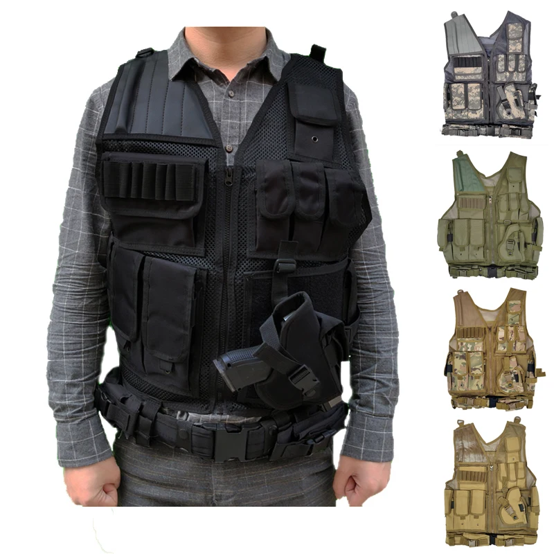

Hunting Vest Tactical Vest Multi-pocket SWAT Army CS Camping Hiking Accessories