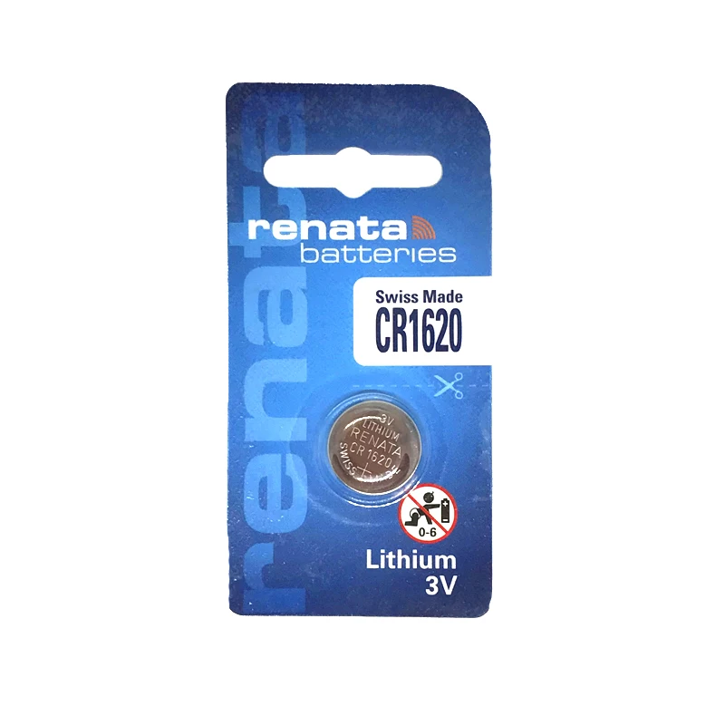 10 шт., литиевая батарея renata 1620 CR1620 68 мАч для ключа автомобиля высокопроизводительная аккумуляторная ячейка