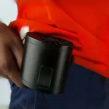 Wjl-F100 Мобильный кондиционер зарядка Usb открытый талии мини вентилятор охлаждения портативный висячая Талия ленивый вентилятор