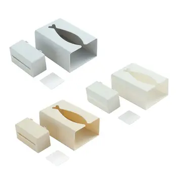 

Wall Mounted Tissue Box Toilet Paper Storage Case Garbage Bag Dispenser Holder