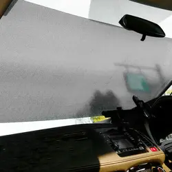 Автомобильный оконный солнцезащитный козырек протектор высокого качества черный ПВХ + металлический столб Авто выдвижное ветровое стекло