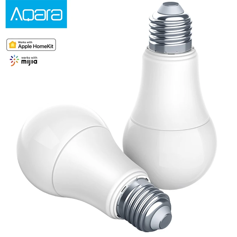 Умная Светодиодная лампа Aqara Zigbee версия 9 Вт E27 2700K 6500K белого цвета смарт