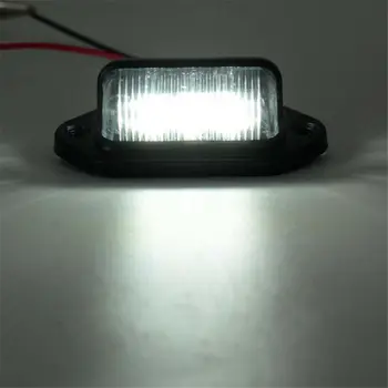 

2pcs Set Car License Plate Light IP65 Waterproof Step Lamps 12V 6 LED Replaces