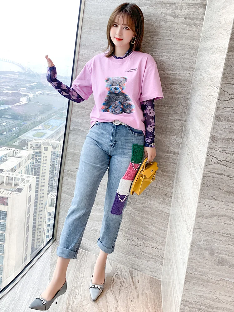 High quality Base coat+Crew neck short 