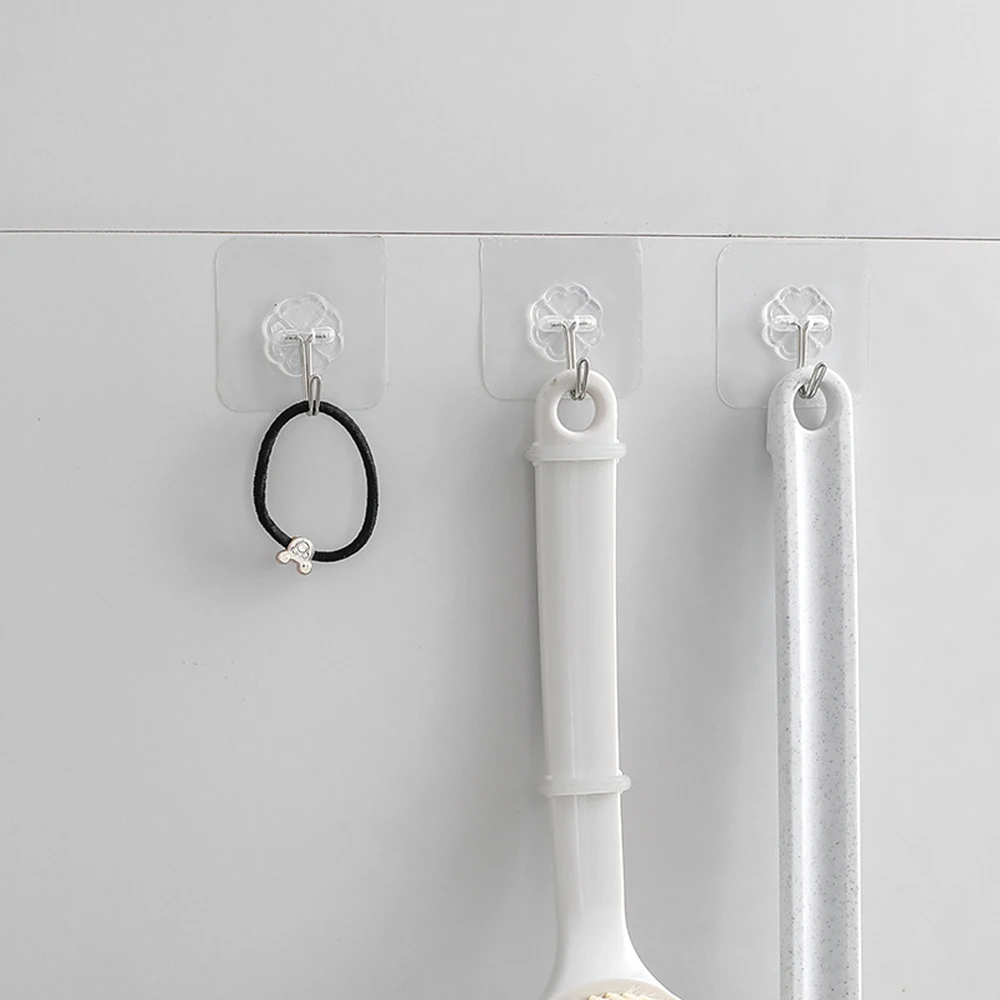 20 шт Сильные прозрачные присоски дверные Крючки для стены присоски настенные петли подвесные для кухни аксессуары для ванной комнаты