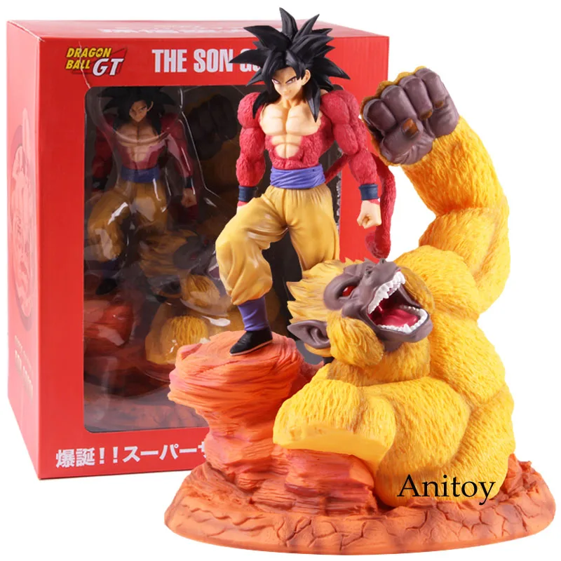 Аниме Драконий жемчуг Супер Saiyan 4 фигурка Сон Гоку GK статуя великие ОБЕЗЬЯНЫ ЗОЛОТО Гоку Драконий жемчуг Z фигурка ПВХ коллекционная игрушка