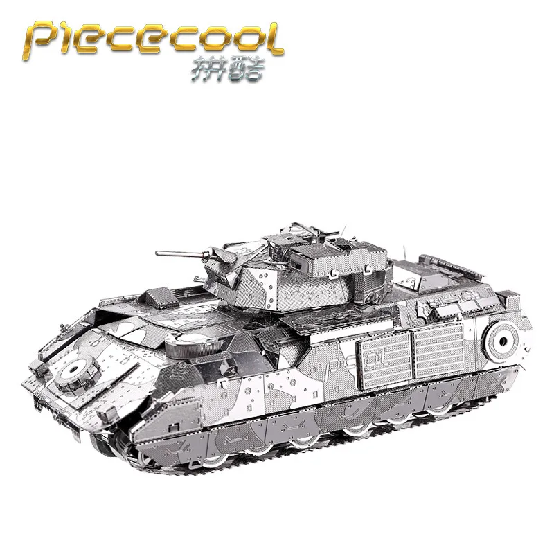 Военная серия 3D металлическая головоломка Танк сборная Машина Hummer M2A2 Bradley J20 модель головоломка игрушки подарок для ребенка