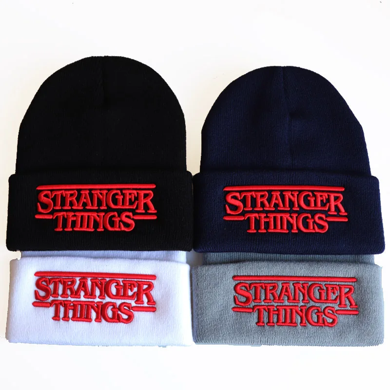 New Winter Knitted Hat Stranger Things Season 3 Cosplay Costume Anime Accessories Outdoor Solid