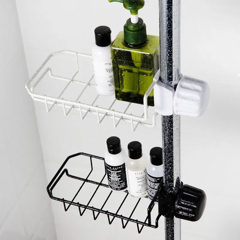 

Kitchen Faucet Sink Iron Art Water Draining Storage Shelf Bathroom Adjustable Tap Tube Storage Organizing Rack Cross Border