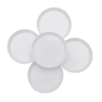 

10Pcs Plastic Round Rhinestones Beads Crystal Nail Art Sorting Trays White