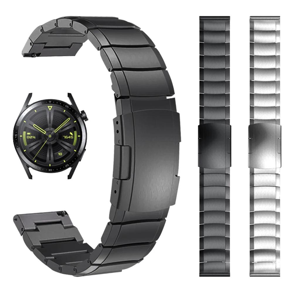 

Браслет из нержавеющей стали для HUAWEI WATCH 3 GT 2 Pro GT3 42 мм 46 мм, металлический ремешок для наручных часов HONOR Magic ES GS, 20 мм 22 мм