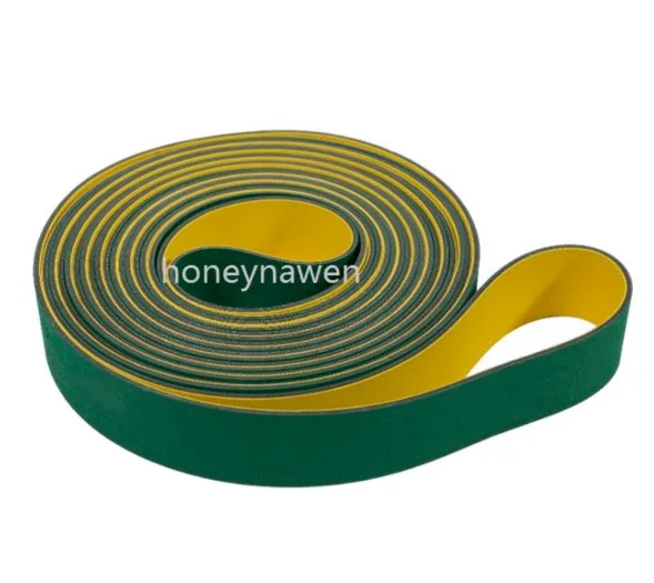 

(Can Customized)-(Perimeter:3000-8000mm)Yellow Green Nylon Base Band High Speed Drive Conveyor Flat Belt