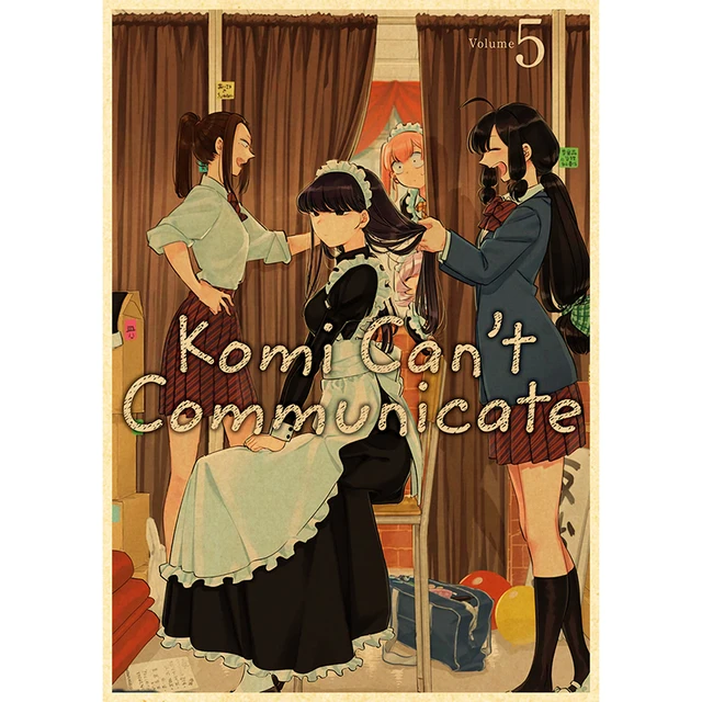 Komyushou Desu Posters Anime Komi Cant Communicate Poster Kraft Paper Vintage Home Room Art Wall Stickers 10