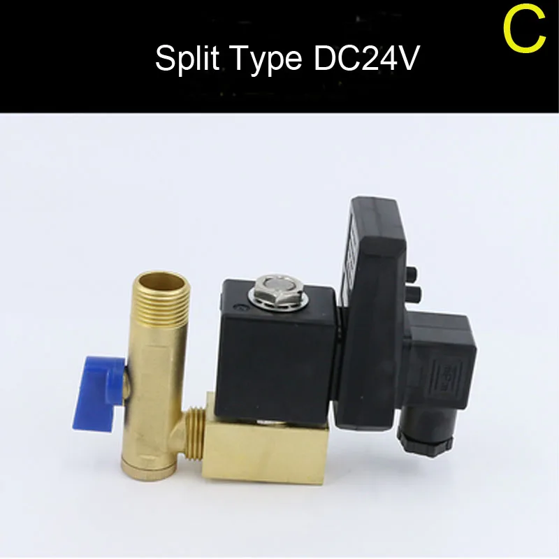 AC 220 V/DC 24V 1/" электронный времени 2 Way воздушный компрессор бак газа автоматический СПУСКНОЙ КЛАПАН
