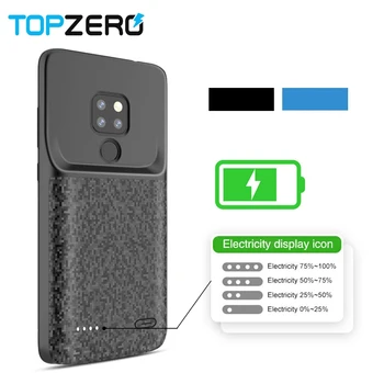

TOPZERO Soft Silicone Battery Charger Case For Huawei Mate 20 Pro Powerbank Case For Huawei Mate 20 Lite Power Case Cover Fundas
