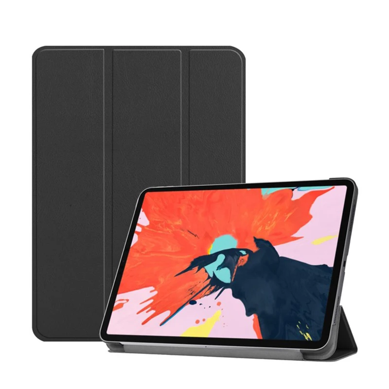 Black Чехол для планшета MTT для iPad Pro 12,9 дюйма, версия, с карандашом, тонкий чехол из искусственной кожи, магнитный откидной Чехол с подставкой - Color: Black