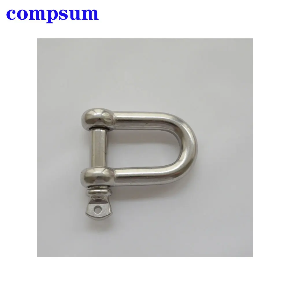 T316 Stainless Steel Screw Pin D Shackle wire rope lock chain connecting buckle stainless steel wire rope,stainless steel cable rope,stainless steel carabiner