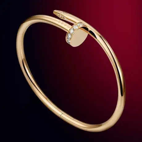 

Fashion Silver Rose Gold iced out Luxurymens Designer Jewelry Women Ladies Bracelets Stainless Steel Bracelet Bangles No Box