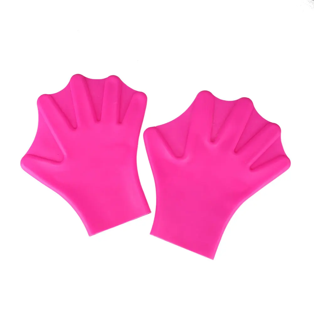 1Pair Finger Fins Gloves Hand Training Paddle Palm Sports Swimming Accessories