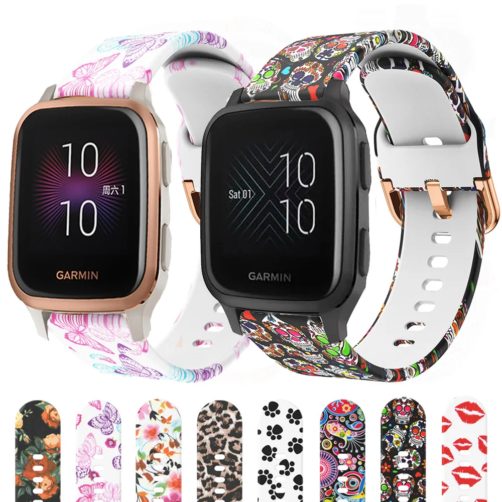 Ремешок силиконовый для смарт-часов Garmin движения Sq/Sq Music сменный Браслет Amazfit Bip S
