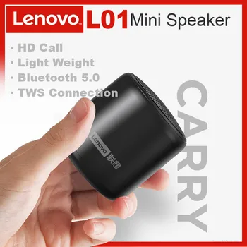 Lenovo L01 bezprzewodowy głośnik Bluetooth przenośny zewnętrzny wodoodporny głośnik Mini kolumna Stereo muzyka Surround Bass Box Mic tanie i dobre opinie Przenośne Baterii NONE Metal DWUKIERUNKOWE 2 (2 0) CN (pochodzenie) 25 W Z tworzywa sztucznego 80dB Funkcja telefonu