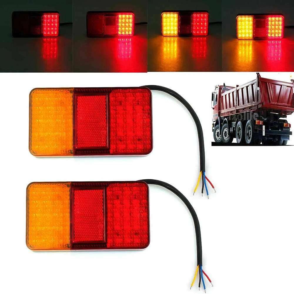 2 шт 12V 40LED Водонепроницаемый задний светильник стоп-сигнал лампы прочный