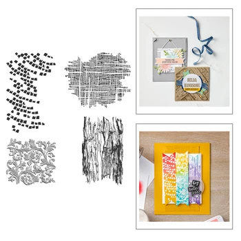 

2020 New Backgrounds Transparent Embossing and Relief Craft Frame Clear Stamp For Scrapbooking Card Making No Metal Cutting Dies