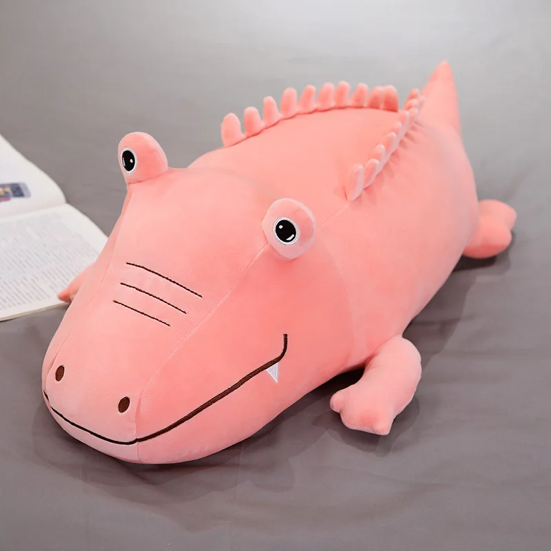 60-100 см Большой размер мультфильм крокодил подушка милый коврик плюшевая мягкая набивная кукла животное Детская плюшевая игрушка подарок