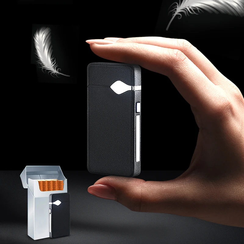 Двойные дуги ветрозащитные металлические зажигалки USB курительная электрическая зажигалка металлические ветрозащитные USB Электрические перезаряжаемые электронные зажигалки