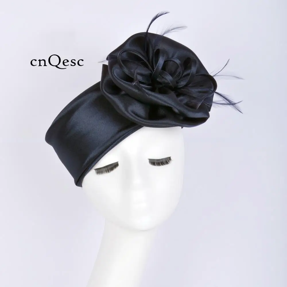dark navy wedding hat