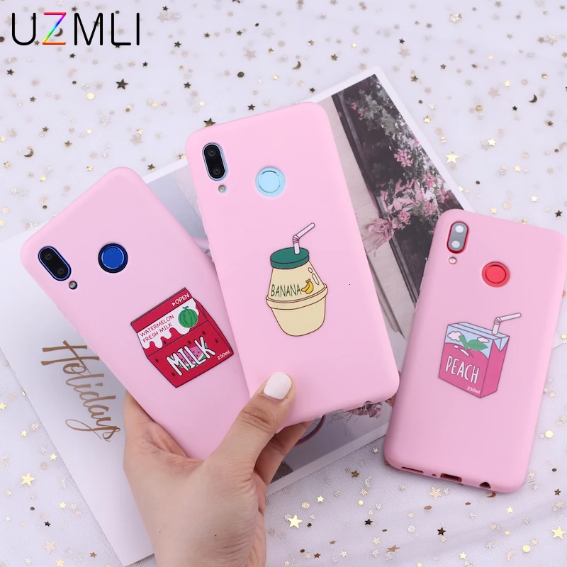 Чехол из ТПУ для телефона Xiaomi Mi 10 9 SE 8 A3 A2 lite 9T CC9E Redmi K30 Note 7 6 5 Pro 7A 6A с фруктовым соком