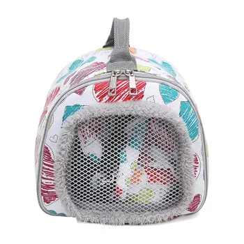 

Hamster Carrier Guinea Pig Handbag Hedgehog Carrier Bag Squirrel Rabbit Portable Travel Canvas Bag with Breathable Mesh Window