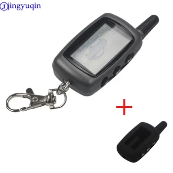 

Bilchave 2-way LCD Remote Control Keychain Key Fob Cover For Starline A6 Russian Version Two Way Car Alarm