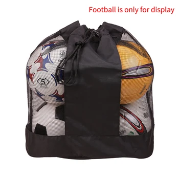 

Volleyball Outdoor Drawstring Mesh Ball Bag Adjustable Strap Soccer Large Capacity Basketball Sack Oxford Cloth Single Shoulder