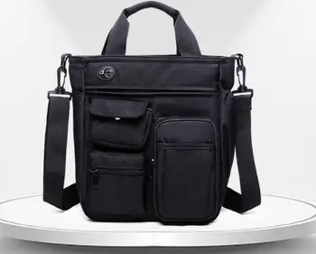 

2020 new multi-function casual handbag men's Oxford cloth shoulder bag business messenger bag