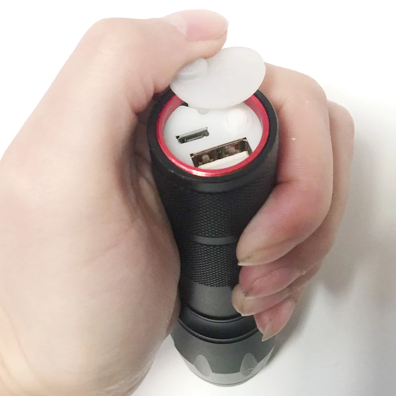 Litwod Z40 power bank USB led Flashlight torch XM-L2 U3 Tactical Zoomable Powerful Light Lamp camping Lighting For USB Charger