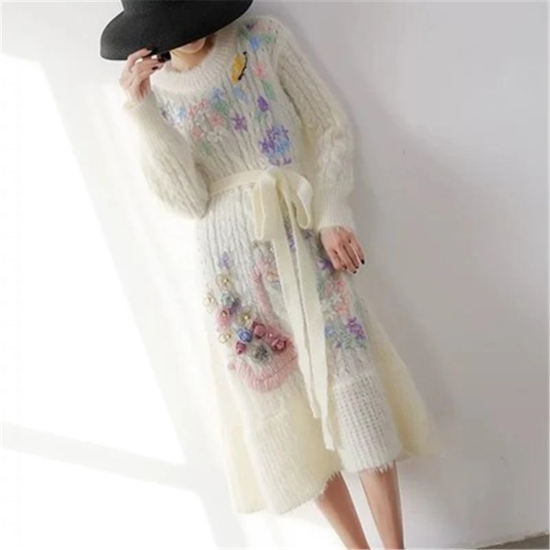 High End Handmade Floral Embroidery Ruffle Mermaid