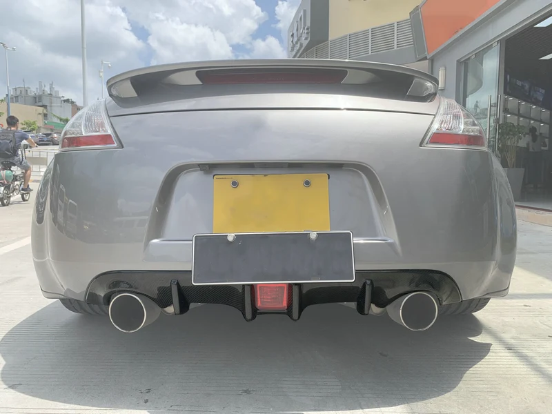 Для Nissan 2009 On Z34 370Z тюнинг углеродное волокно задний бампер диффузор гоночный для