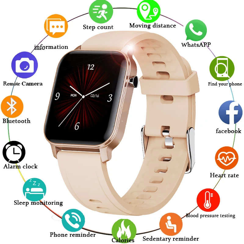 US $24.99 LIGE Woman Smart Watch Women Fitness Watch Smart Watch Men Waterproof Music Weather Display for Android ios Reloj Inteligente