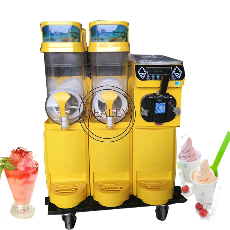 Ice Cream +slush Machine For One Machine ！ Capacity 30l Cold Drinks