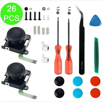 

2020 Replacement Joystick 3D Analog Thumbstick for Switch JoyCon Controller Screwdriver Tools Lock Buckle Spring Screws Kitx