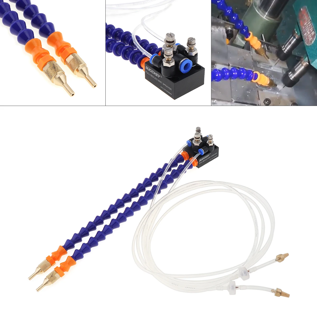 Bidirectional Mist Coolant Lubrication Spray Systems for Metal Cutting