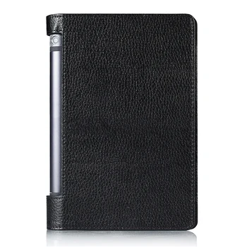 

Tablet Case For Lenovo Yoga Tab 3 10.1” Ultra Slim Litchi Folio Stand PU Leather Slim Folding Style Cover Smart Case