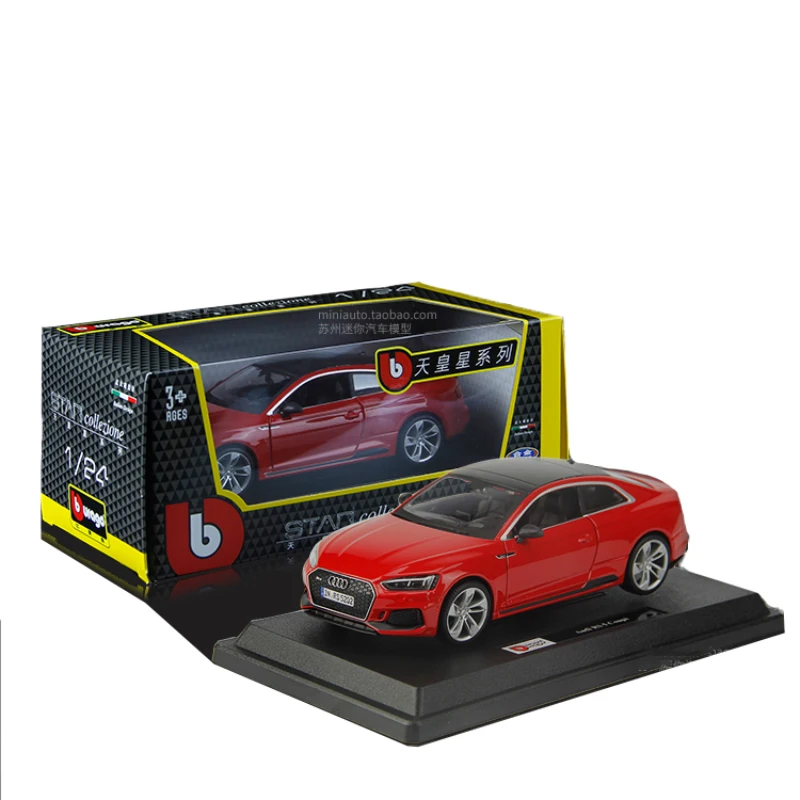 Bburago Diecast 1/24 Scale Model Cars Audi RS5 Coupe Classic Collection Display Mini Toys for Boys Christmas Gifts Kids |