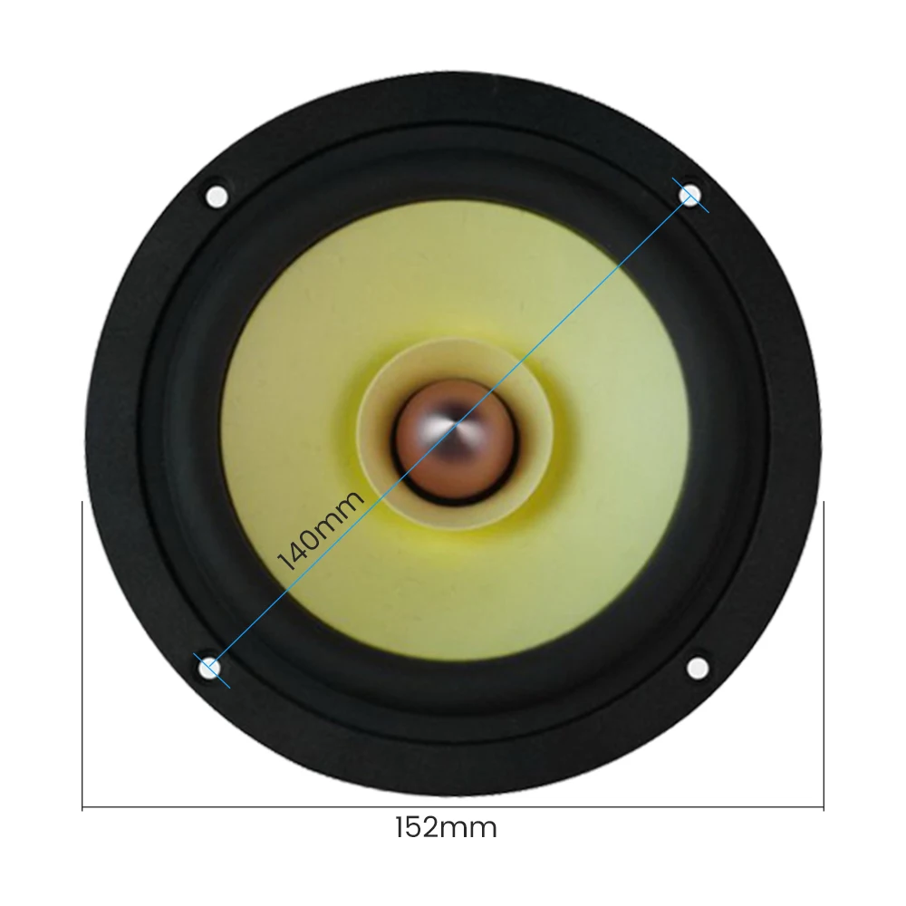 Computer Speakers Portable Speakers Audio Speakers 1Pc 5.25 Inch Fever Full Range Speaker Aluminum Cone Loudspeaker 4 8 Ohm 50W Bookshelf Hifi Home Theater Music Speaker