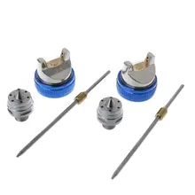 HVLP TE2008 набор краскораспылителя пистолет гравитационный корм 600 мл горшок 3 насадки с 1,4 мм 1,7 мм 2 мм строительные инструменты для краски