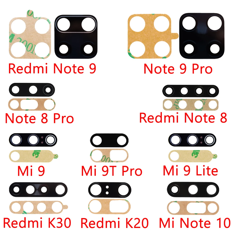 Glass-Cover-Replacement Rear-Camera-Lens Note-8 Xiaomi Redmi Back for Note-8/9-pro/9s/..