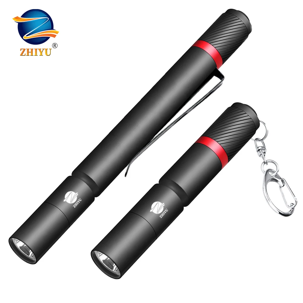 

ZHIYU Ultra Small LED Flashlight XPE Lamp Beads IP67 Waterproof Pen Light Use Aaa Battery Portable Light for Emergency, Camping